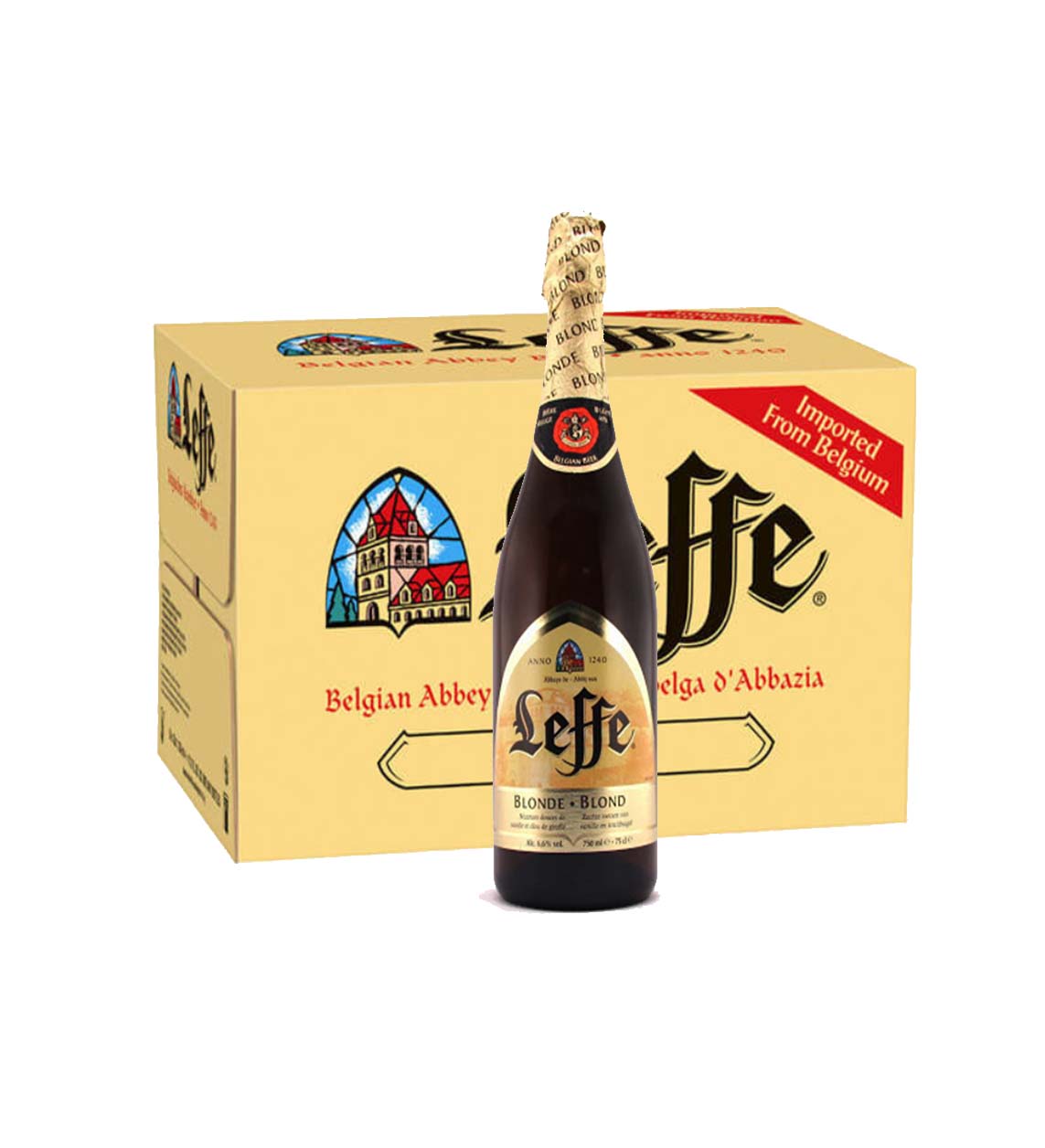 Leffe Blonde Beer Btl 24X33 Cl BOTTLE by leffe - Compare prices in UAE